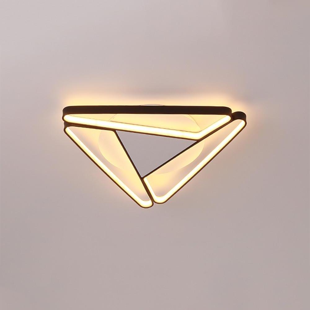 Modern Geometric LED Flush Mount Ceiling Light for Living Room and Bedroom