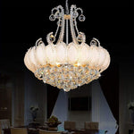 8 Light Modern Gold Silver Vintage Crystal Chandeliers For Living Room