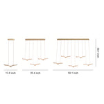 Aurelia Gull Pendant Light — Nordic LED Ceiling Lamp in Rose Gold