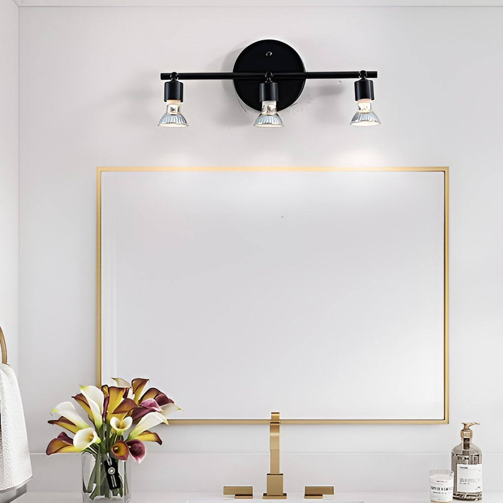 Modern Black Iron Adjustable Ceiling Lights with LED GU10 Bulbs
