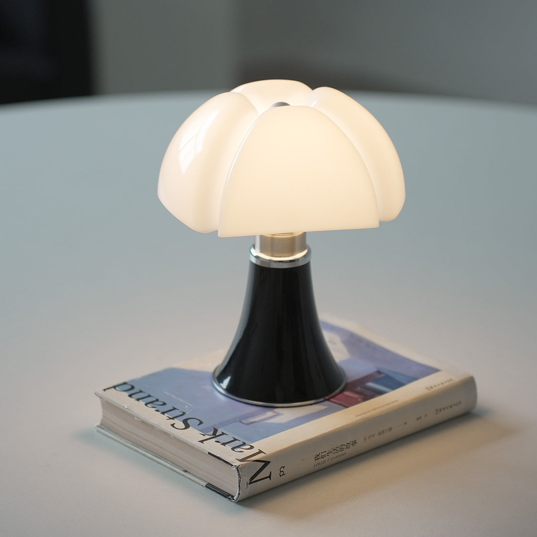 Italian Bauhaus Table Lamp in Iron with LED Warm Light