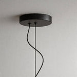 Modern Black Chandelier with White Glass Shades for Dining Room and Living Room