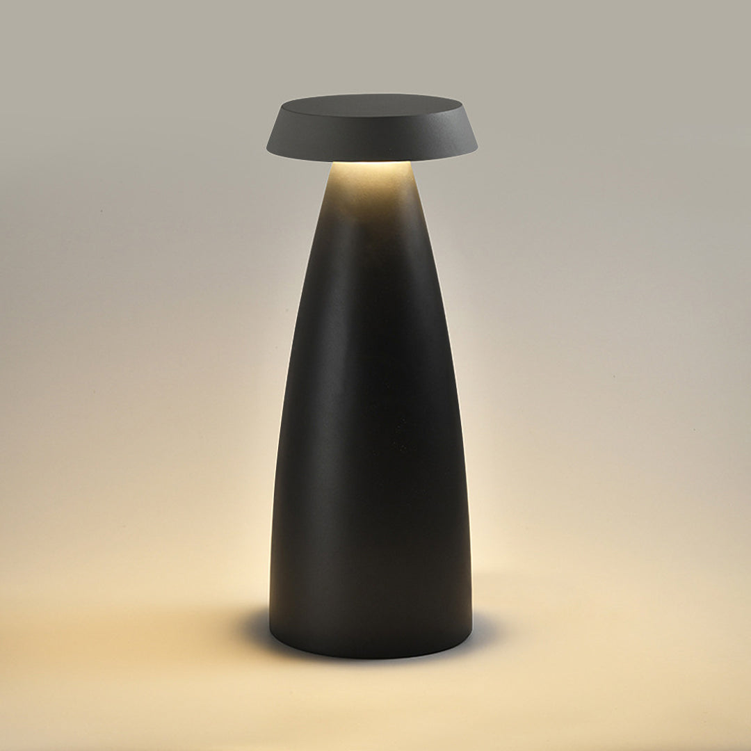 Modern Outdoor LED Bollard Path Light in Sand Black and Gray