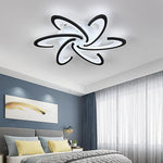 Aurelia Curved LED Flush Mount Ceiling Light in Acrylic and Aluminum