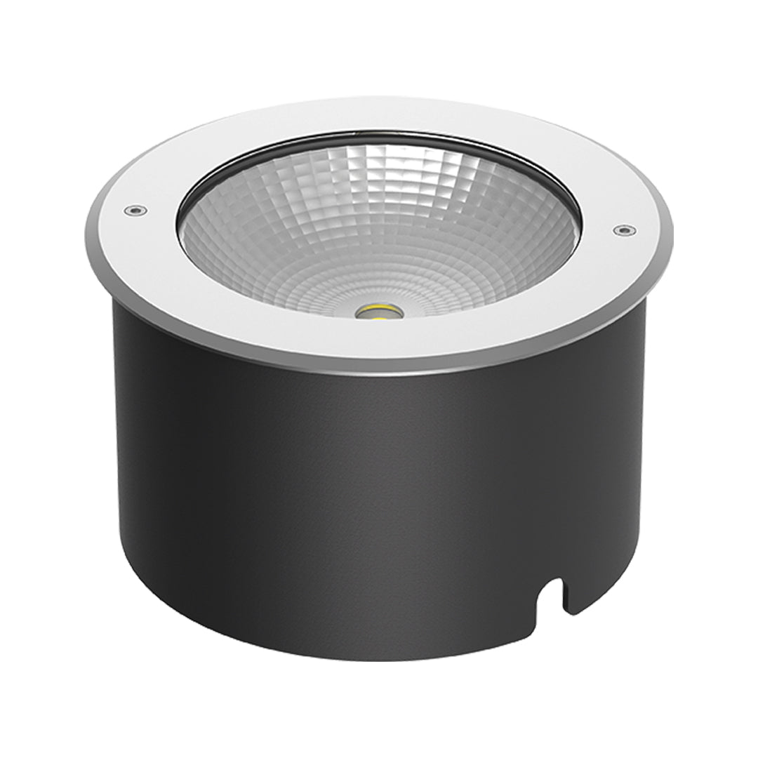Minimalist LED Well Light – In-Ground Upward Cylinder for Modern Landscapes