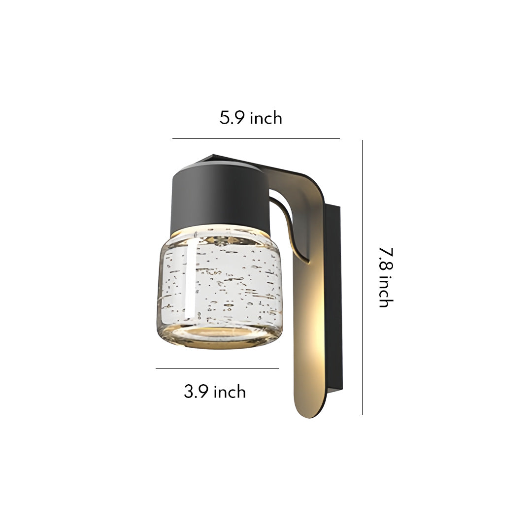 Outdoor Wall Sconce with Motion Sensor, IP65 Waterproof Stainless Steel Balcony Light