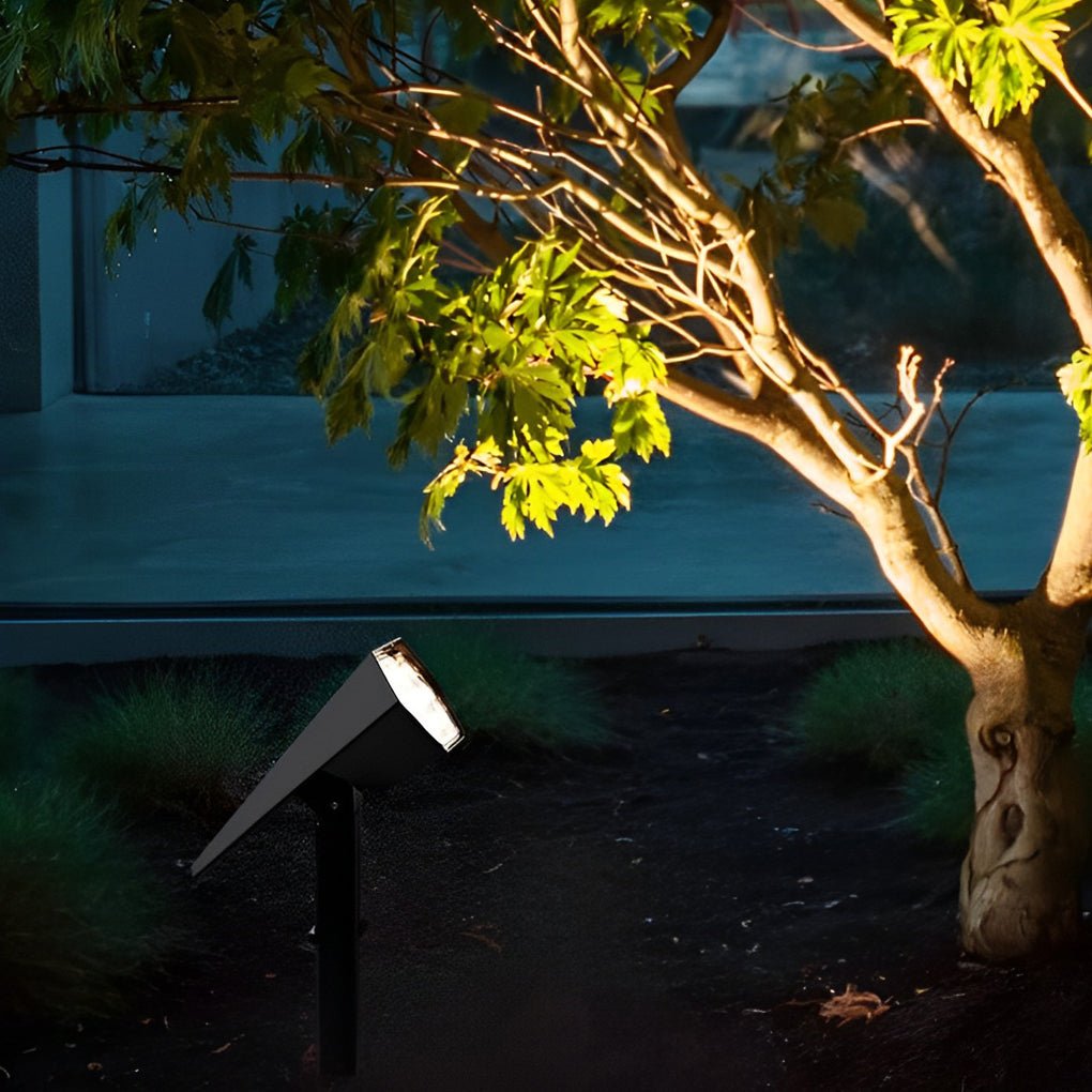 Solar Spike Spotlight with Adjustable Head for Garden and Landscape