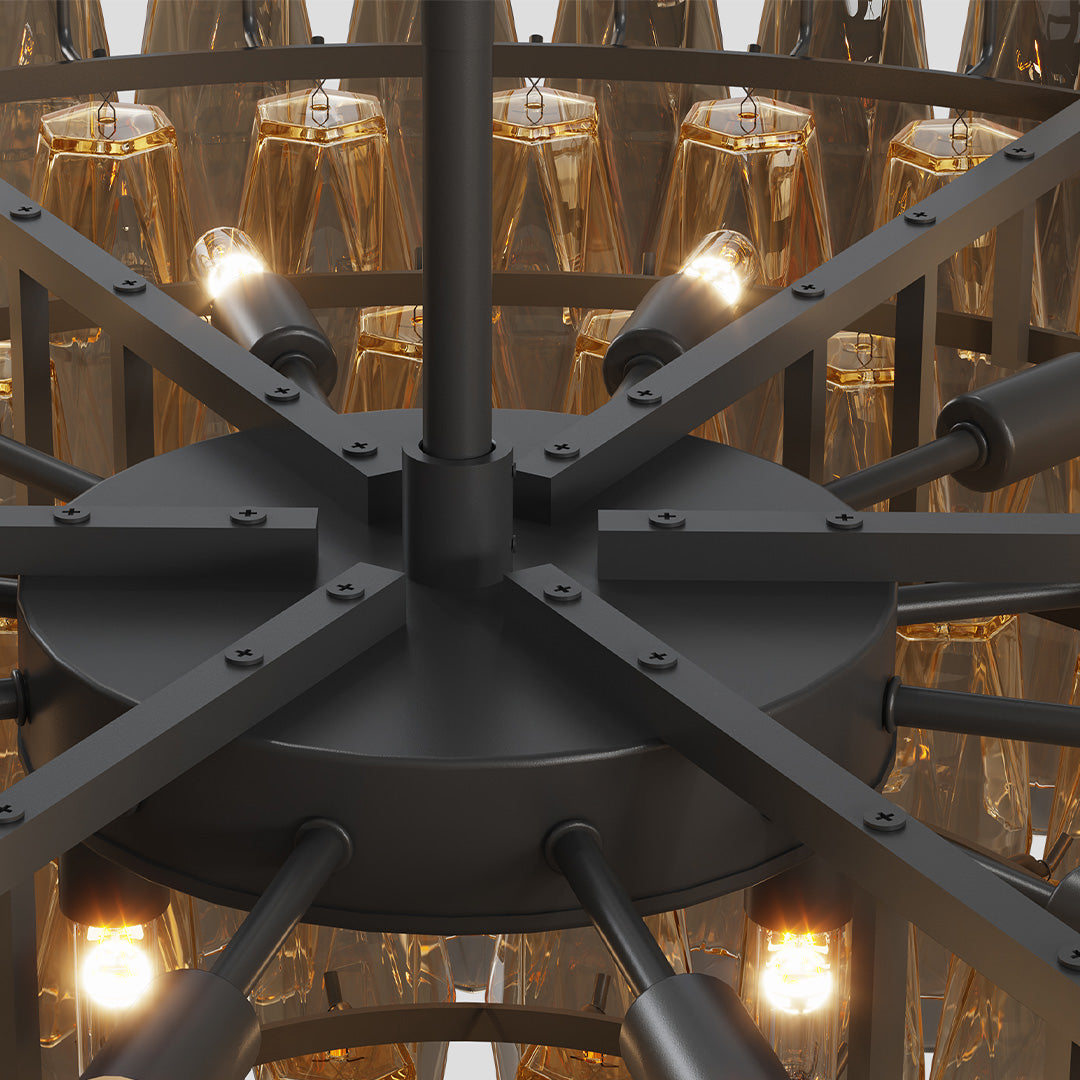 Modern Glass Pendant Chandelier 8-Light 10-Light American Luxury Ceiling Light