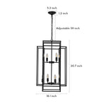 Industrial Vintage Iron Pendant Light with Adjustable Chain
