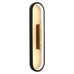 Modern Minimalist Oval LED Wall Sconce with Warm Ambient Glow