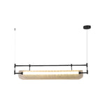 Nordic Linear LED Pendant Light, Minimalist Long Strip Ceiling Lamp for Dining Room and Kitchen Island