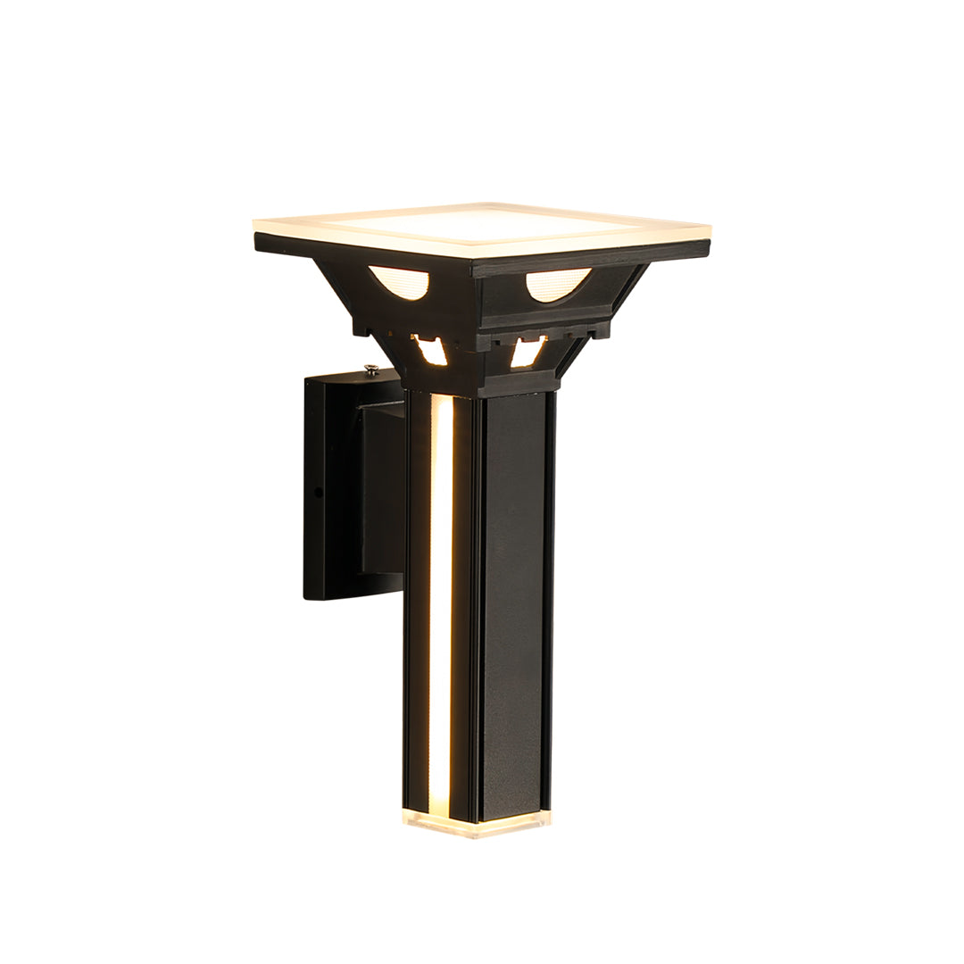 Modern Outdoor Wall Column Light LED Waterproof Aluminum Sconce