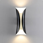 Nordic Minimalist LED Up Down Wall Sconce in Black, White, or Gold