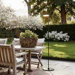 Modern Minimalist Outdoor Floor Lamp – Black Waterproof LED Garden Light