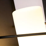 Black Rectangular Outdoor Lantern with Wooden Base