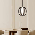 Modern Lantern Pendant Light with LED – Minimalist Ceiling Fixture in Four Finishes