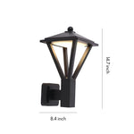 Outdoor LED Wall Sconce in Black or White for Modern Courtyards