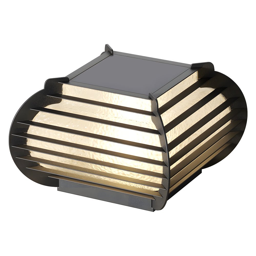 Lattice Outdoor Post Pier Mount Light in Black – Hardwired & Solar Options
