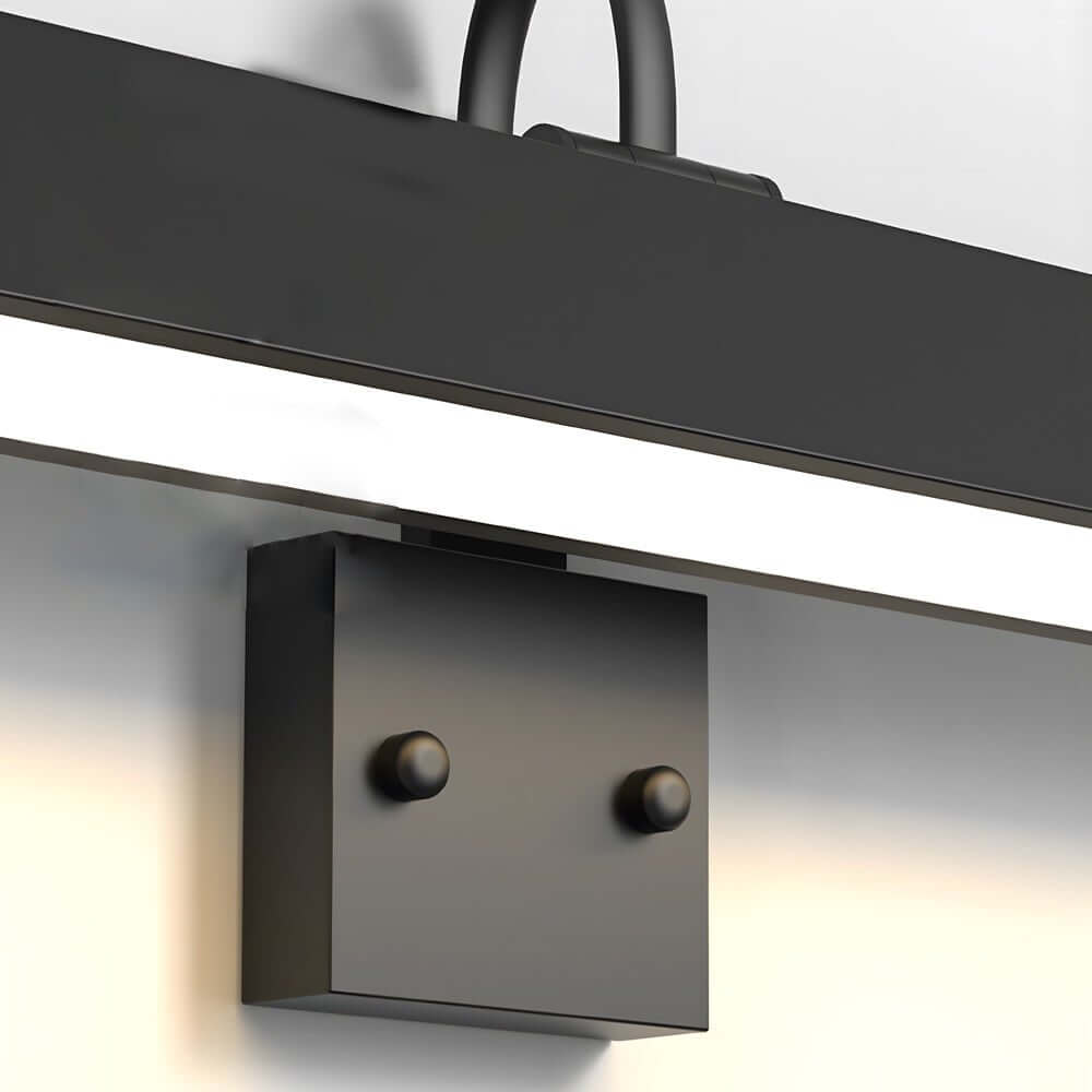 Modern Outdoor LED House Number Wall Light in Matte Black