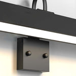 Modern Outdoor LED House Number Wall Light in Matte Black