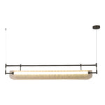 Nordic Linear LED Pendant Light, Minimalist Long Strip Ceiling Lamp for Dining Room and Kitchen Island