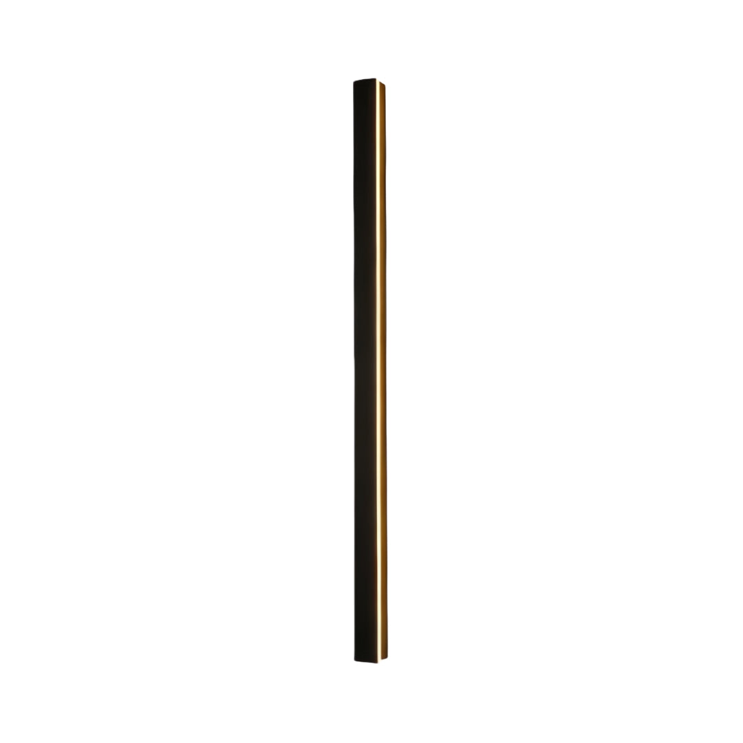 Linear LED Outdoor Wall Light in Matte Black, IP65 Waterproof Architectural Sconce
