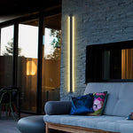 Linear LED Outdoor Wall Light in Matte Black, IP65 Waterproof Architectural Sconce