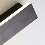 Modern Black Linear LED Wall Sconce, Waterproof Outdoor Lighting
