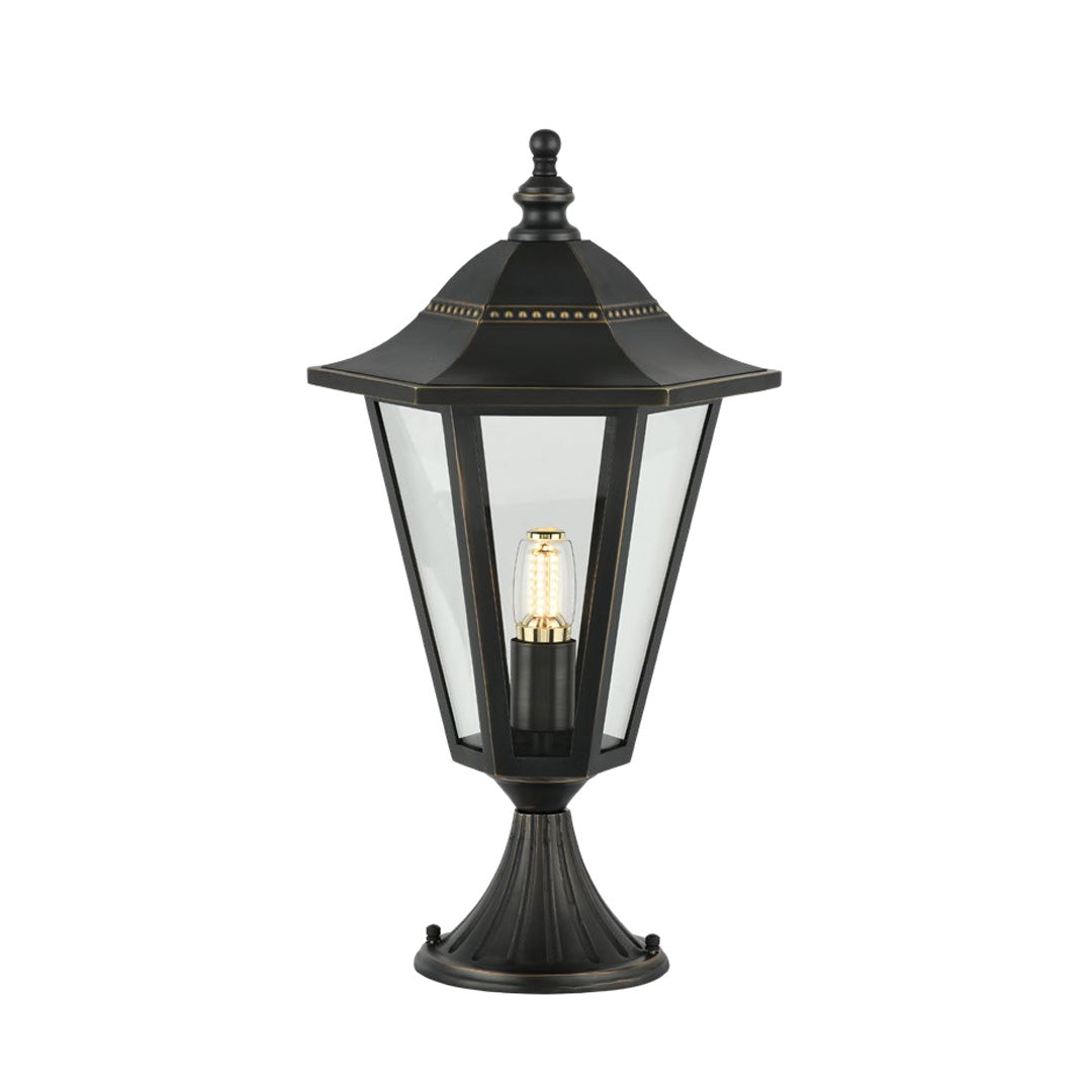European Copper Pillar Light for Gate and Garden, IP55 Waterproof