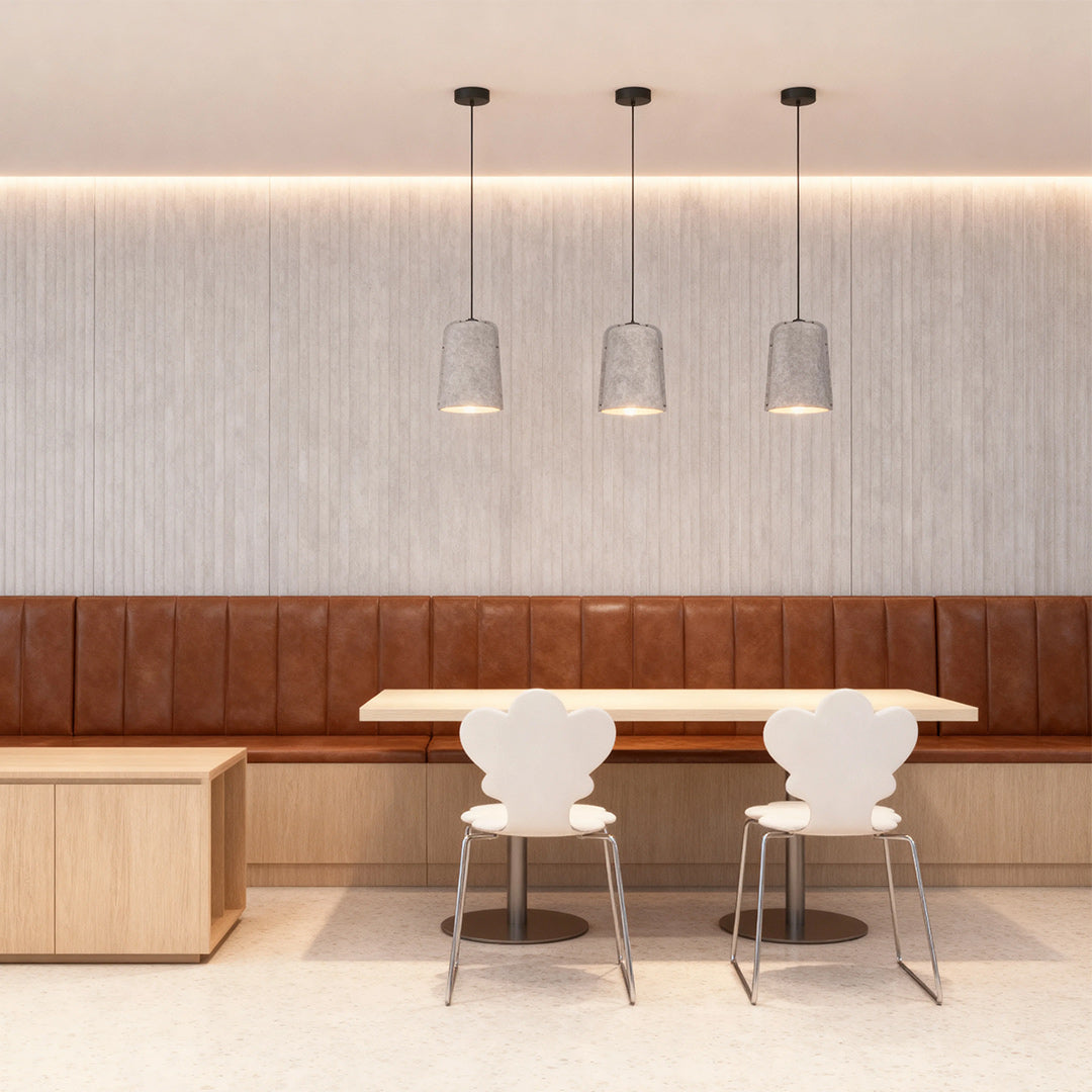Aura Acoustic Felt Pendant Light with Adjustable Height