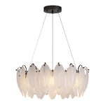 Feather Glass Chandelier Modern Luxury Pendant Light