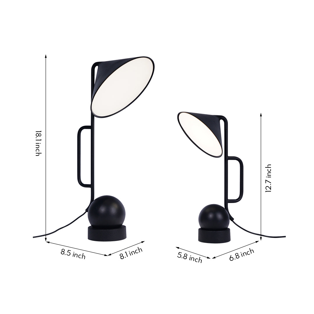 Industrial LED Desk Lamp with Magnetic Articulating Head