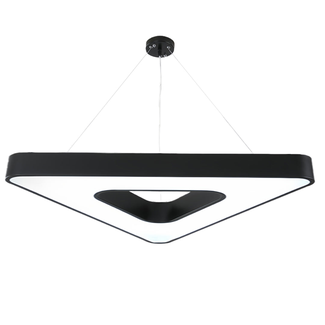 Aurelia Triangular LED Chandelier in Matte Black