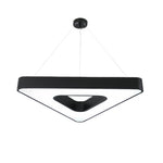 Aurelia Triangular LED Chandelier in Matte Black