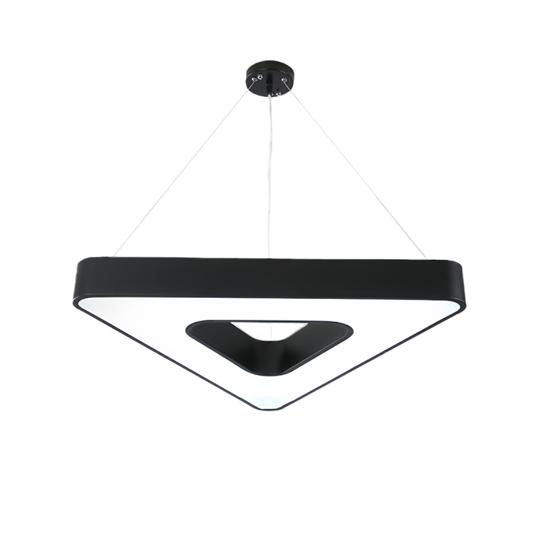 Aurelia Triangular LED Chandelier in Matte Black