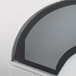 Mushroom Wall Sconce in Aluminum with Clear Glass Shade, IP65 Waterproof LED