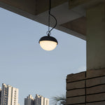 Noir Outdoor Pendant Light – IP54 Waterproof Aluminum Hanging Lamp for Covered Terraces