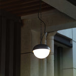 Noir Outdoor Pendant Light – IP54 Waterproof Aluminum Hanging Lamp for Covered Terraces