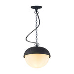 Noir Outdoor Pendant Light – IP54 Waterproof Aluminum Hanging Lamp for Covered Terraces