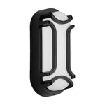 Modern Minimalist Outdoor Wall Sconce in Black Aluminum with LED