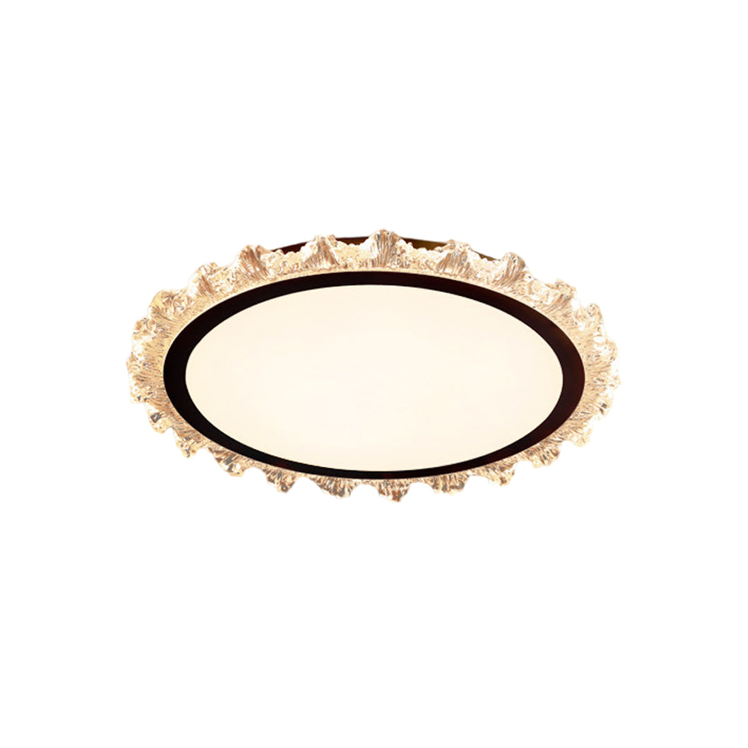 Lumière Rond LED Flush Mount Ceiling Light in White