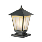 Solid Copper Pillar Light for Outdoor Fence Post – IP55 Waterproof