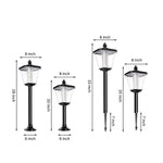 Solar-Powered LED Lawn Stakes for Outdoor Landscape Lighting