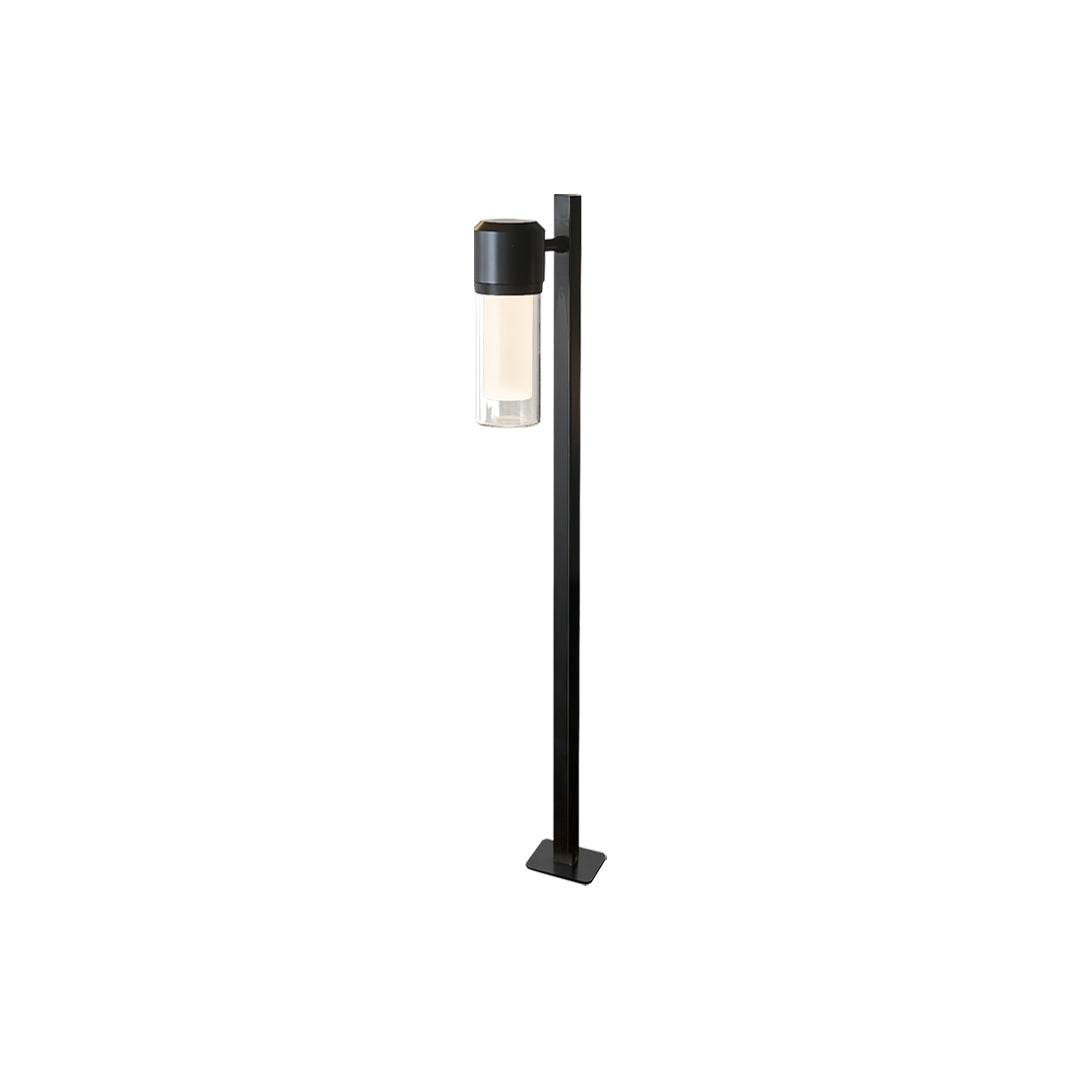 Modern LED Path Light with Clear Glass Shade for Garden Walkways