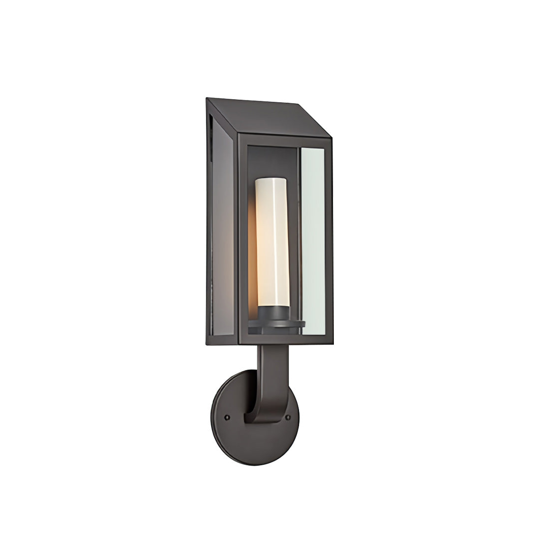 Geometric Outdoor Wall Sconce in Black or Gold, IP65 Waterproof LED