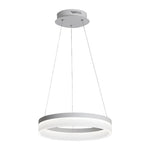 Halo LED Pendant Light in Black Aluminum for Modern Interiors