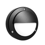 Minimalist Round Outdoor Wall Sconce with Integrated LED
