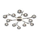 Lumina Branching Semi-Flush Ceiling Light in Black or Copper