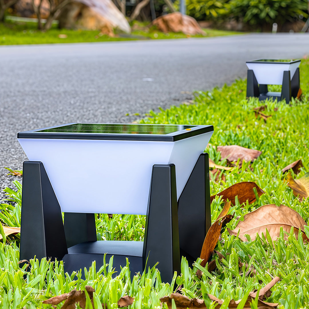 Solar-Powered LED Bollard Light for Modern Landscape Illumination