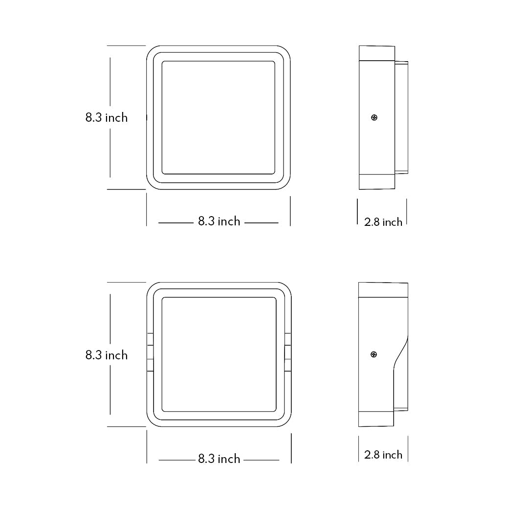 Modern Outdoor Wall Sconce with Integrated LED – Waterproof Architectural Lighting